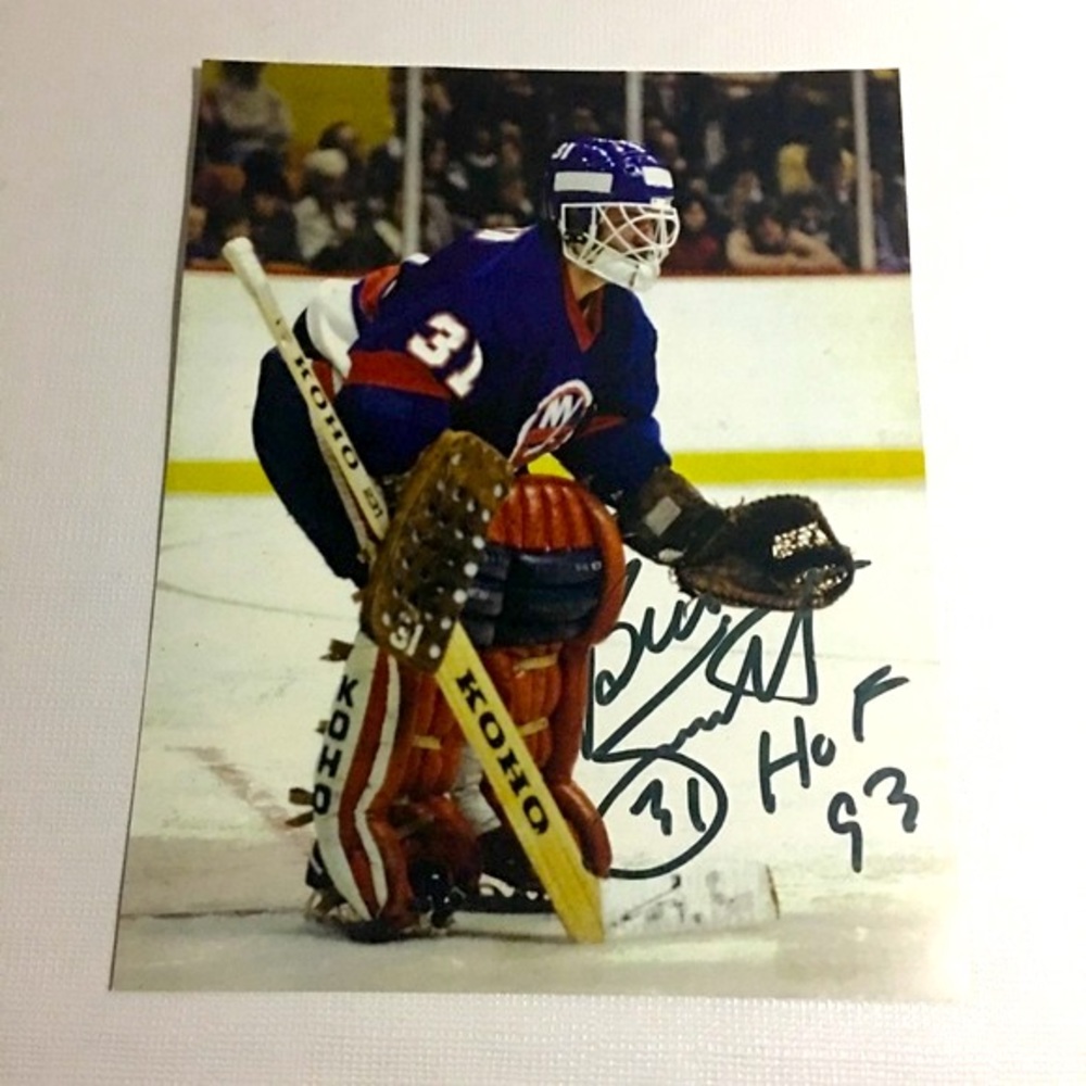 Billy Smith Photo Autographed 8" x 10" New York Islanders NHL - HOF '93
